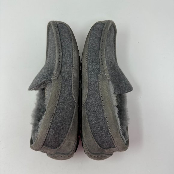 Ugg Australia Men\'s Ascot Lined Slippers Moccasins Charcoal Gray 3233 main image 8